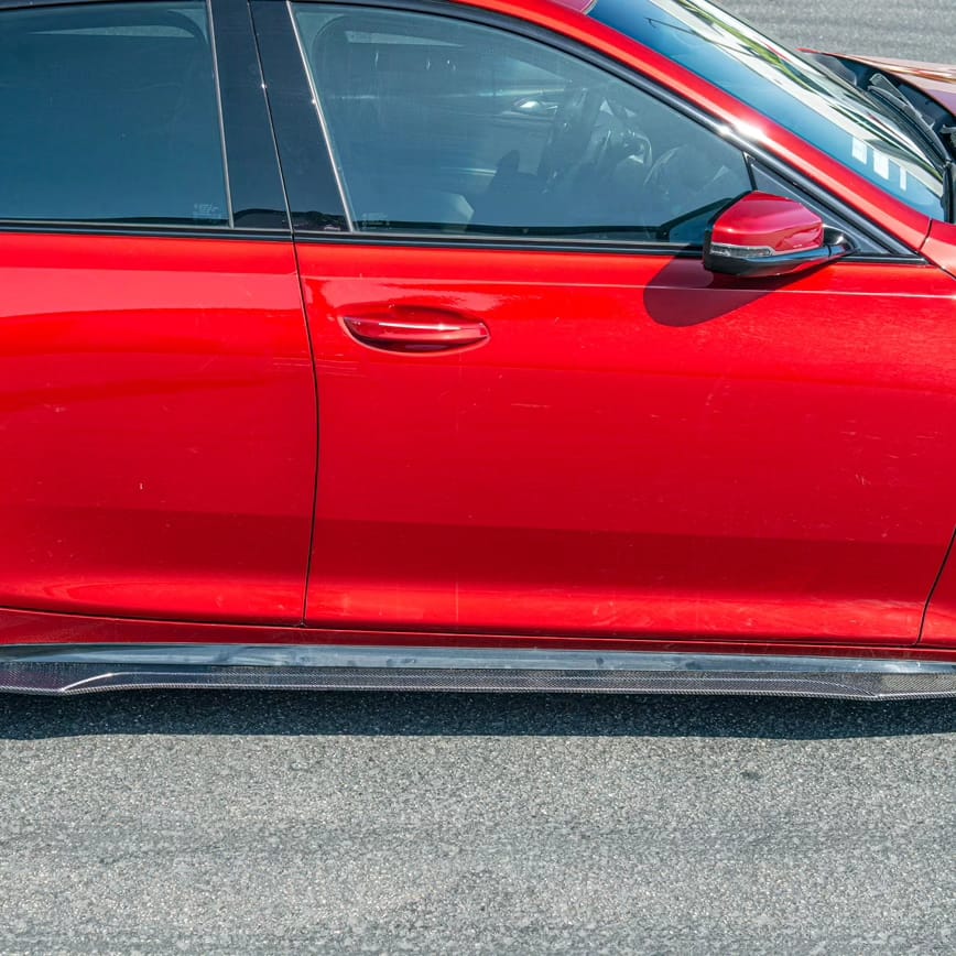2020-Present Cadillac CT5 Sport & CT5-V | CARBON FIBER SDP Performance Style Side Skirts Rocker Panels Ground Effects